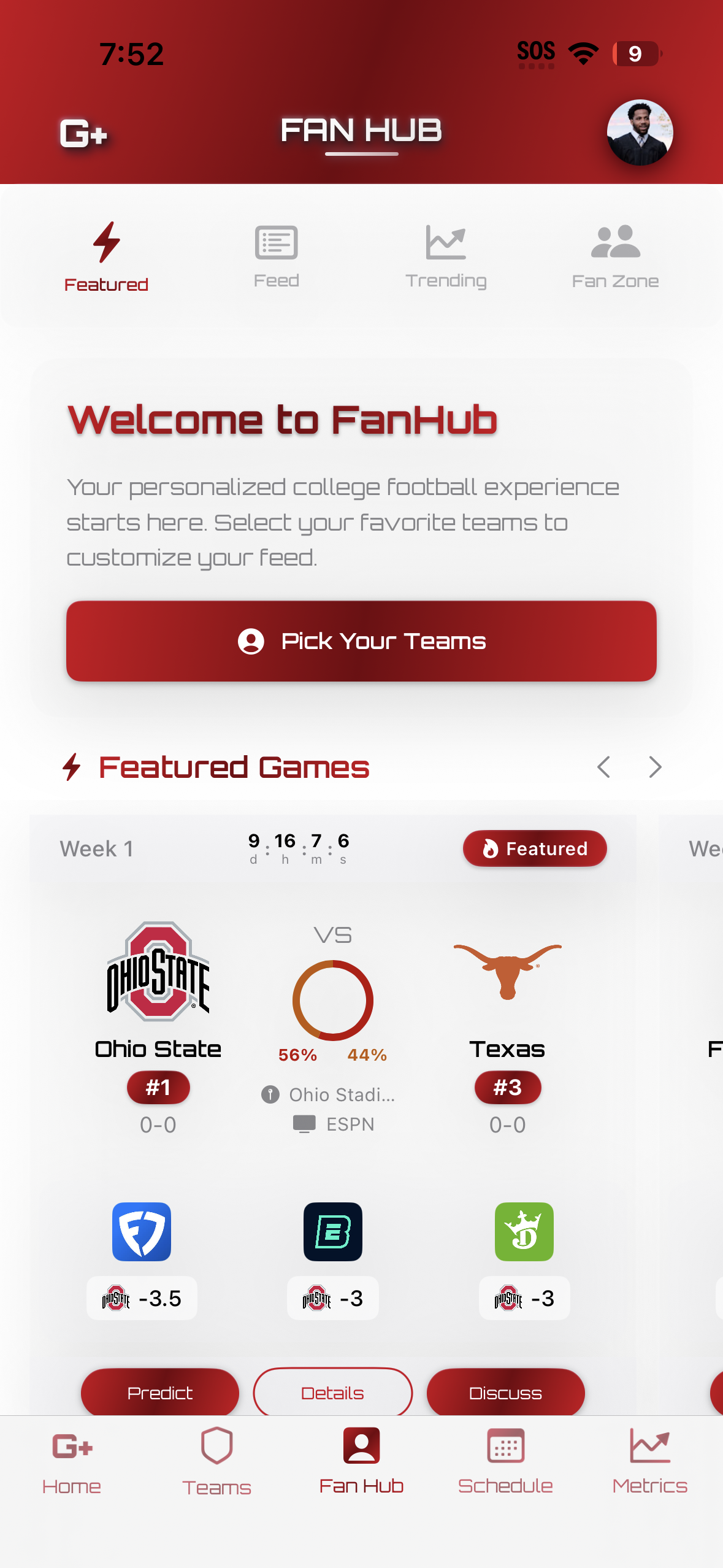 College football fan community - #1 NCAA football platform